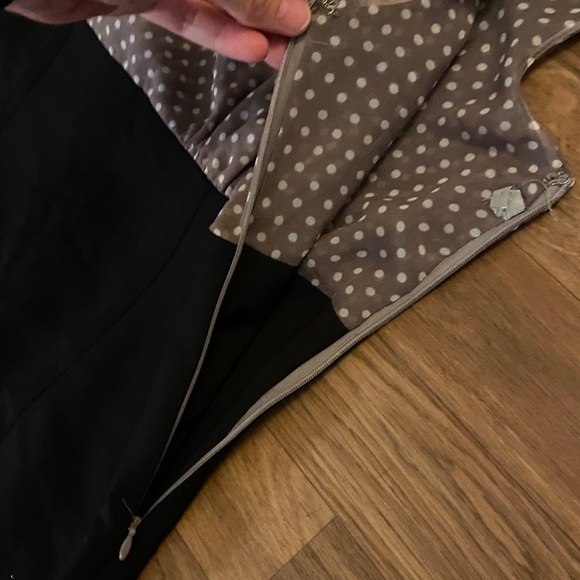 Anne Klein Black and Brown Midi Dress - Picture 3 of 4